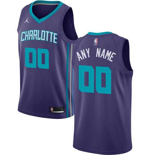 Men & Youth Customized Charlotte Hornets Purple Nike Swingman Jersey